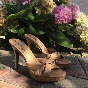 Charles David Leather/Cork Heels
